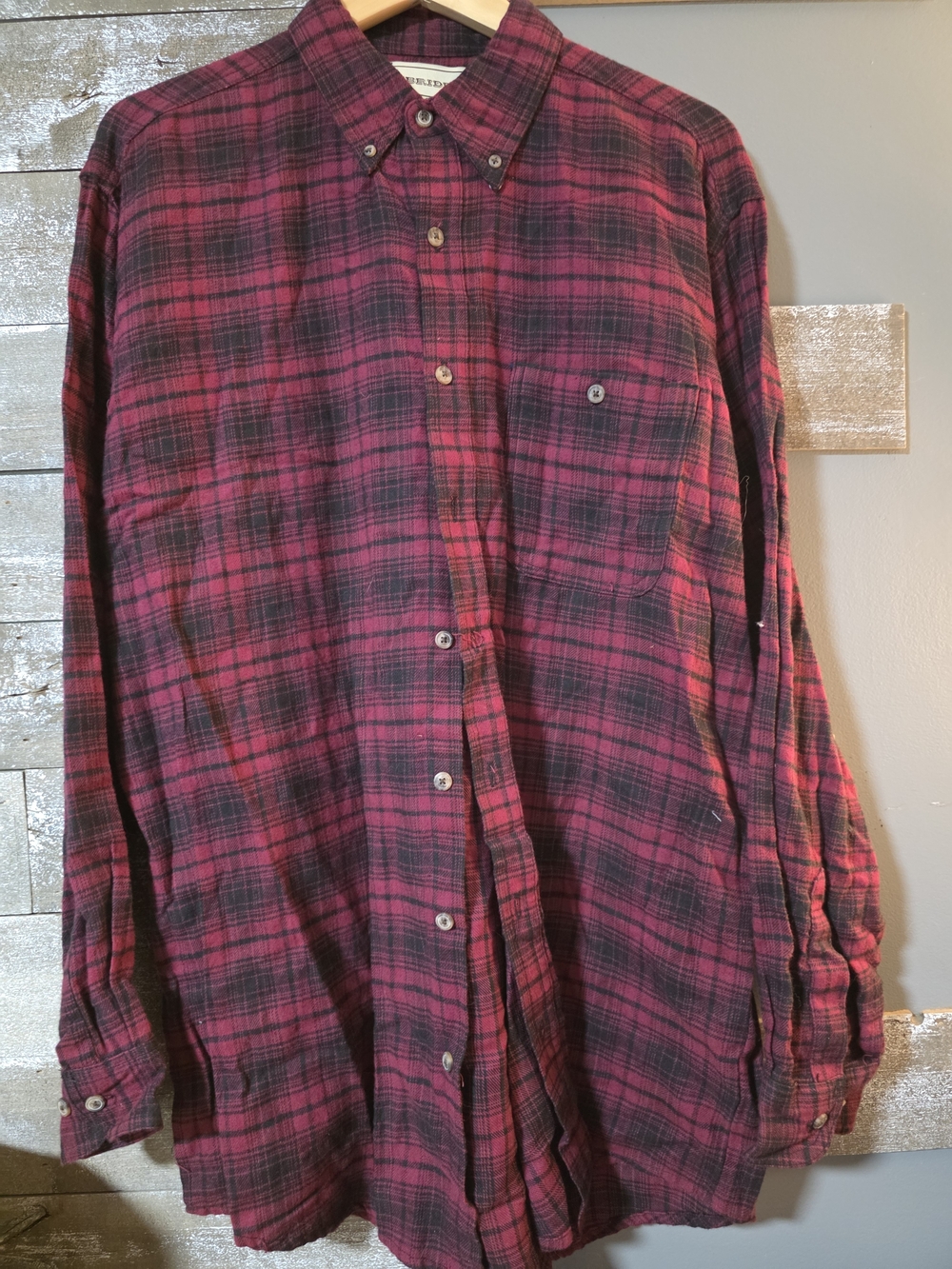 Bit & Bridle Red and Black Plaid Button-Down Shirt